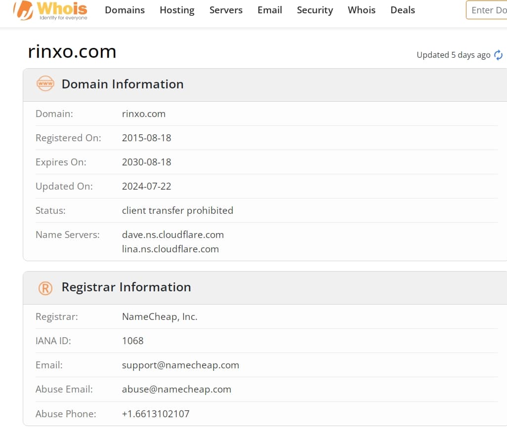 whois