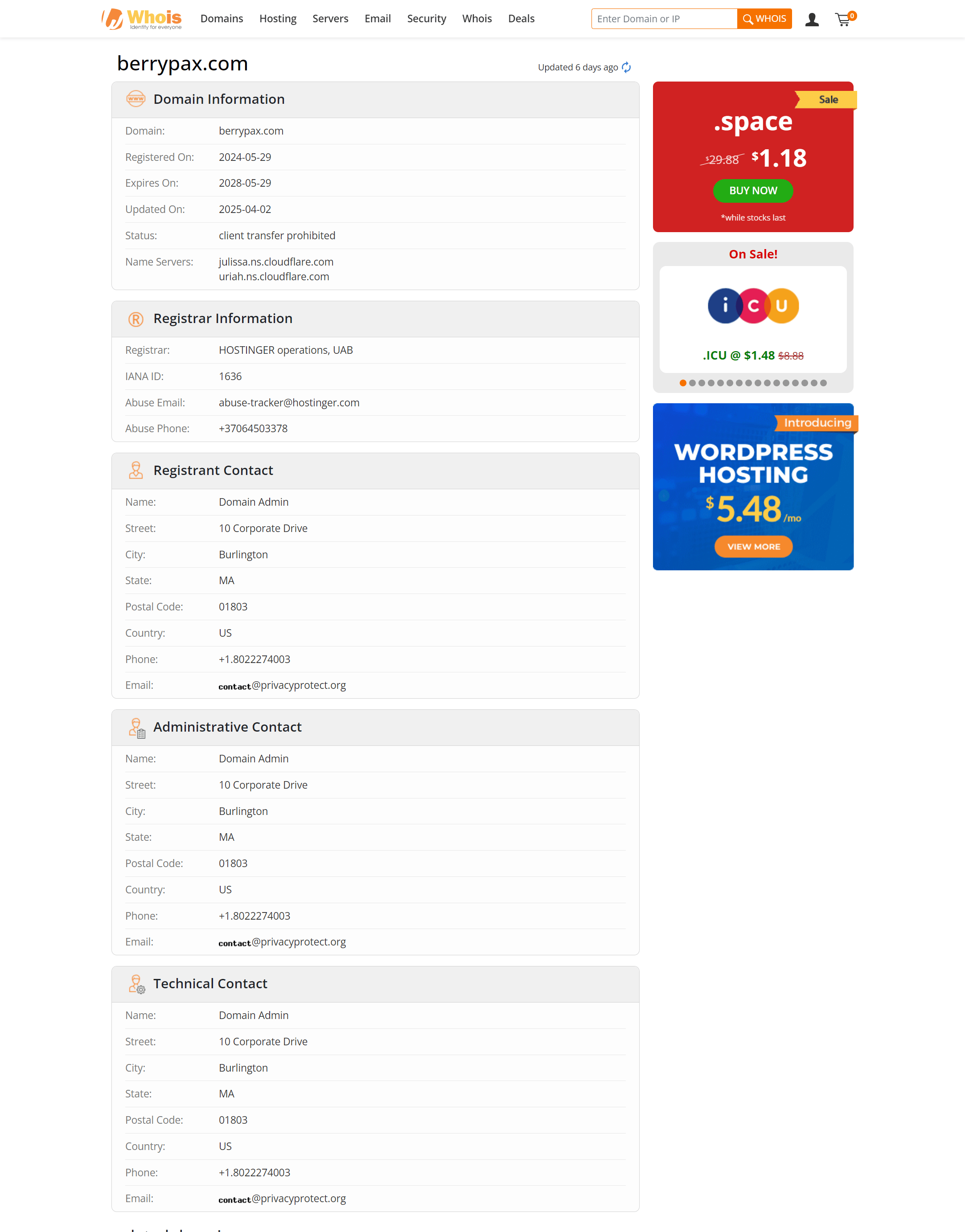 whois