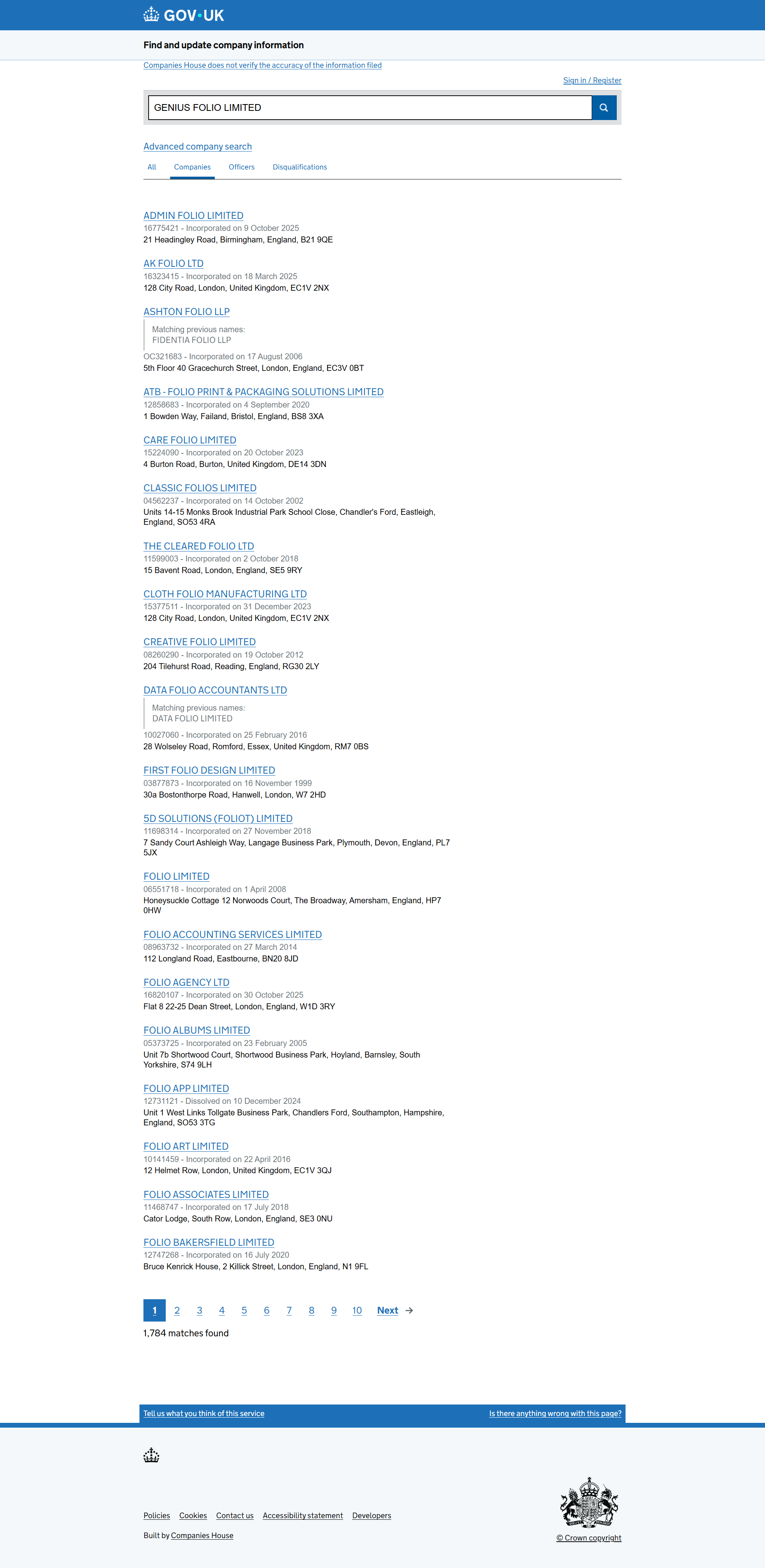 UK Companies House