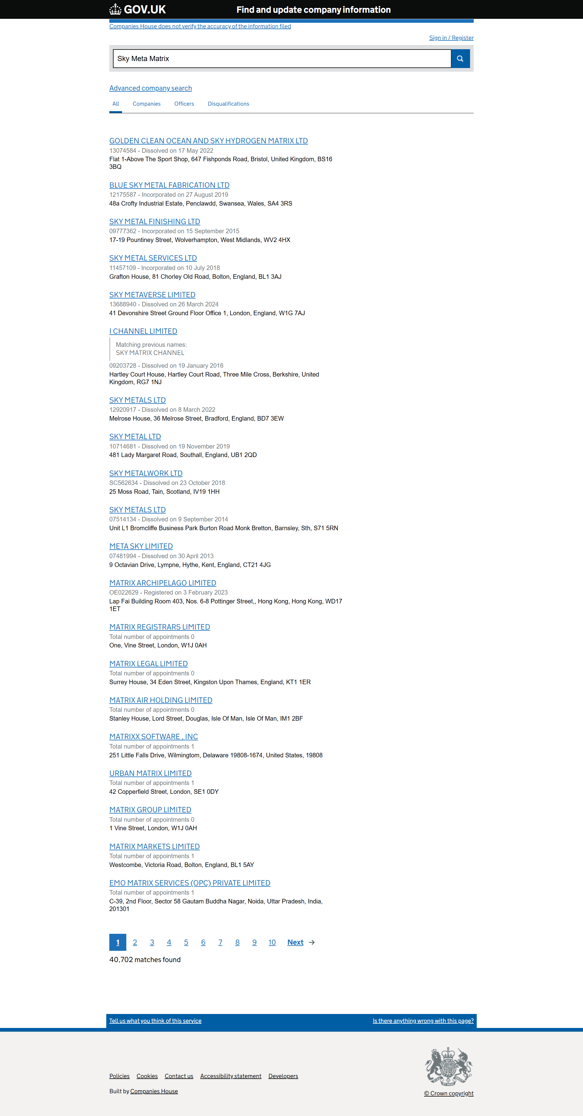 UK Companies House