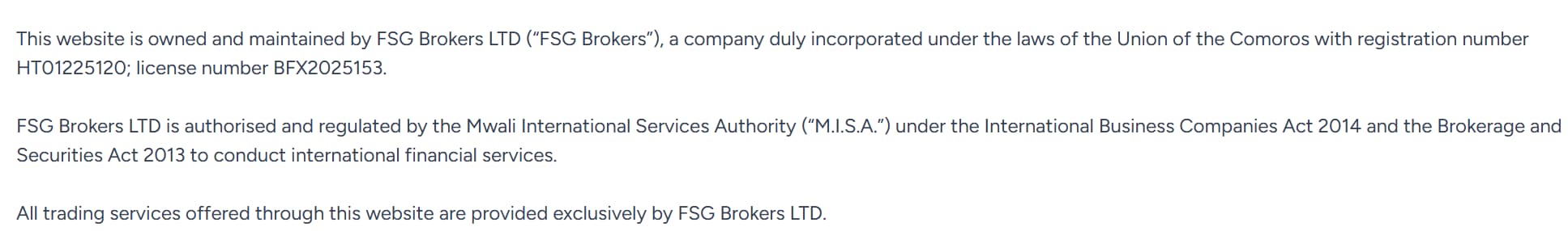 Regulatory information inquiry