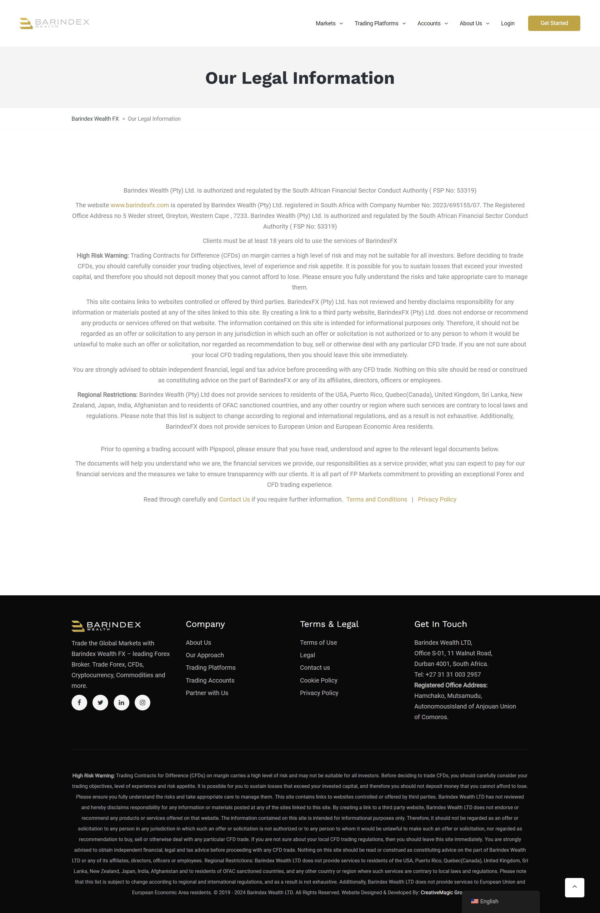 Barindex Wealth FX Official Website
