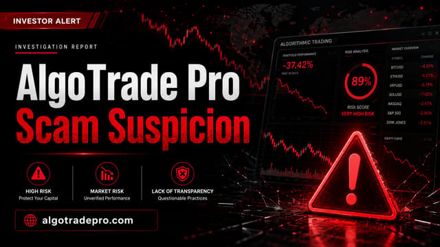 AlgoTrade Pro предупреждение о мошенничестве: 4 тревожных признака за обещанием дохода 122%