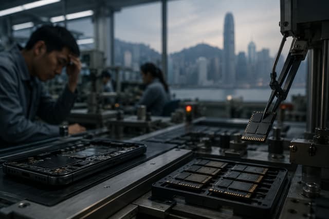 Cae la cadena de suministro de smartphones en Hong Kong por temores sobre la demanda tras el alza d…