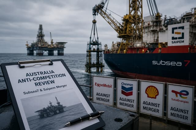 Australia Orders In-Depth Antitrust Review of Subsea7-Saipem Merger Amid Oil Giants' Opposition