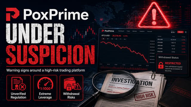 PoxPrime: Plataforma sin regulación, alto riesgo de no poder retirar fondos