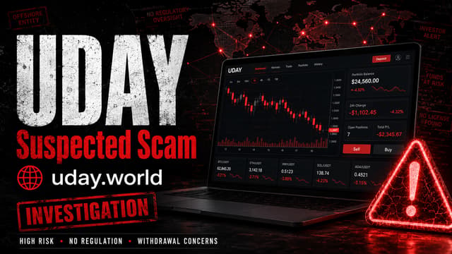 Uday（uday.world） — мошенническая платформа-клон на основе шаблона