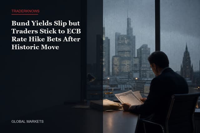 Bund Yields Slip but Traders Stick to ECB Rate Hike Bets After Historic Move