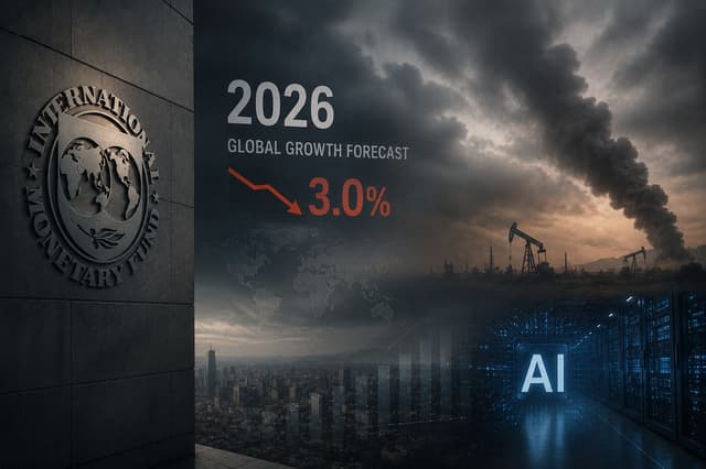 IMF Lowers 2026 Global Growth Forecast to 3.0% as AI Surge Offsets Middle East Tensions