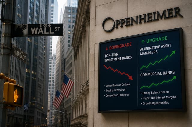 Oppenheimer Issues Rare Downgrades for Top US Investment Banks Pivoting to Alternative Asset Manager
