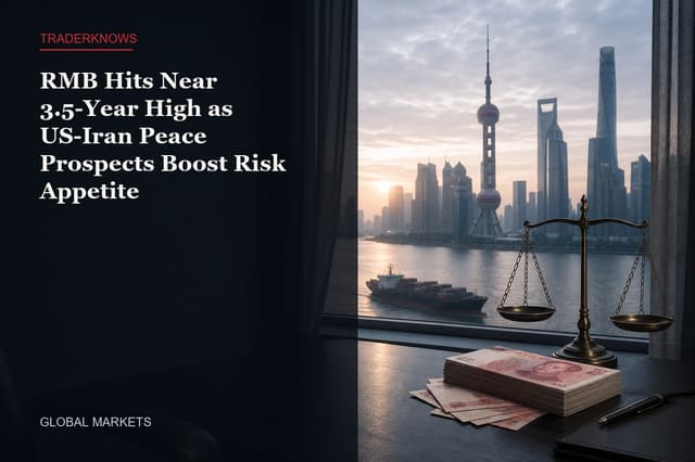 RMB Hits Near 3.5-Year High as US-Iran Peace Prospects Boost Risk Appetite