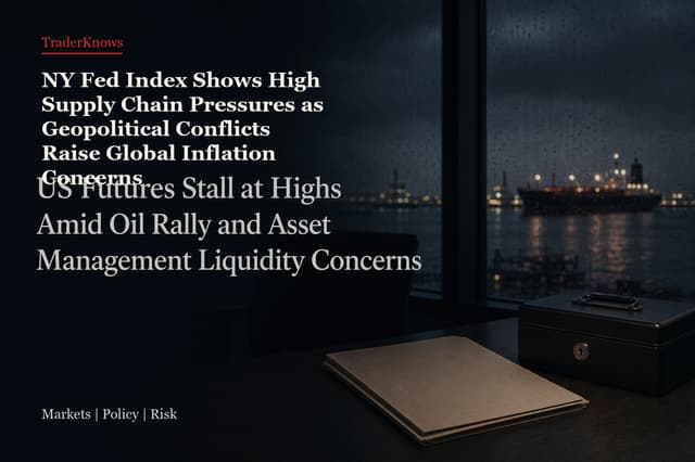 NY Fed Index Shows High Supply Chain Pressures as Geopolitical Conflicts Raise Global Inflation Con…