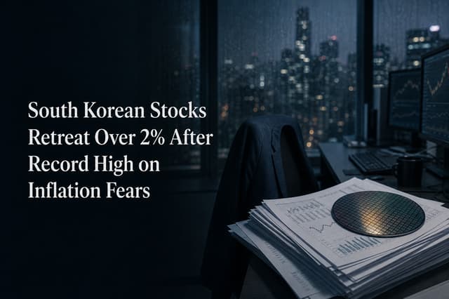 한국 증시, 사상 최고치 경신 후 2%대 하락... 인플레이션 우려에 차익실현