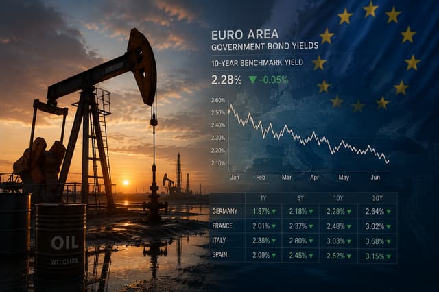 Eurozone Bond Yields Edge Lower as Oil Prices Hover Near Four-Month Lows
