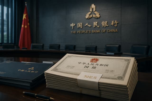 PBOC Net Buys 50 Billion Yuan of Government Bonds in July