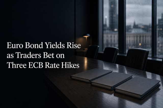 유로존 국채 금리 상승 트레이더들 연내 ECB 3회 금리 인상에 베팅