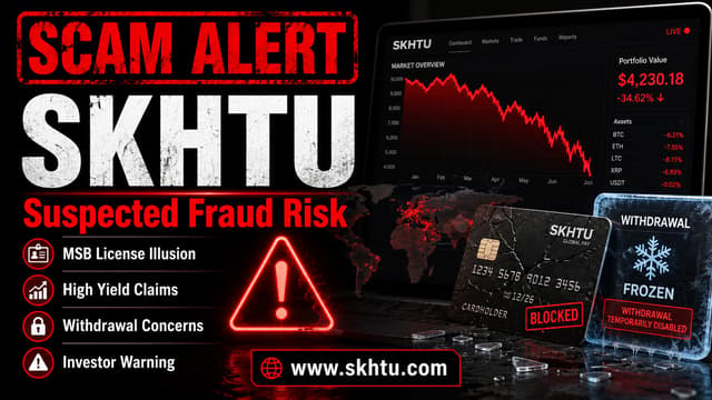 SKHTU（skhtu.com） имеет высокий уровень риска и не регулируется