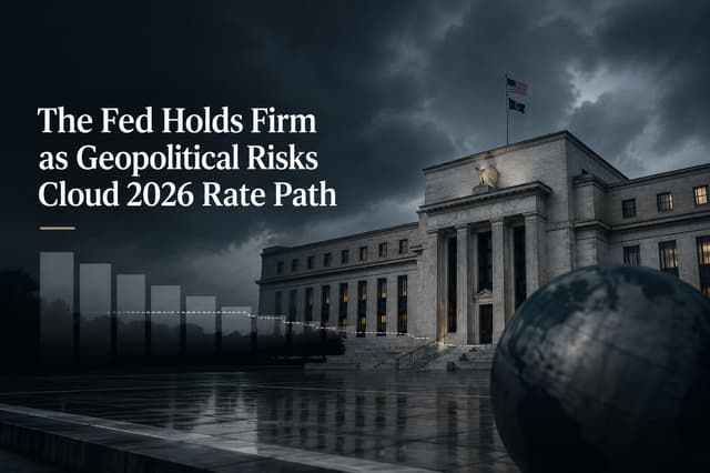 Fed hält an hohen Zinsen fest: Geopolitik formt Zinssenkungspfad 2026 neu