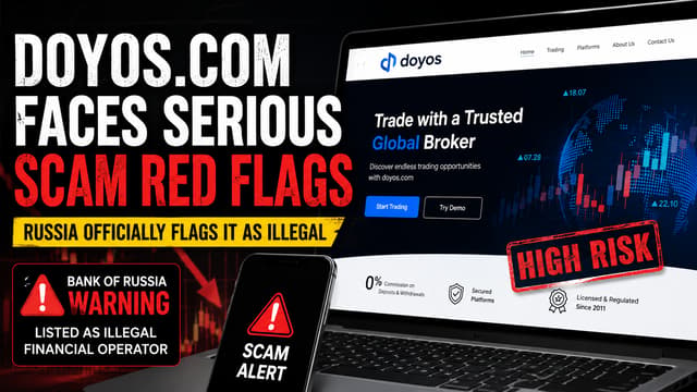 doyos.com ha sido marcado como ilegal por el Banco Central de Rusia