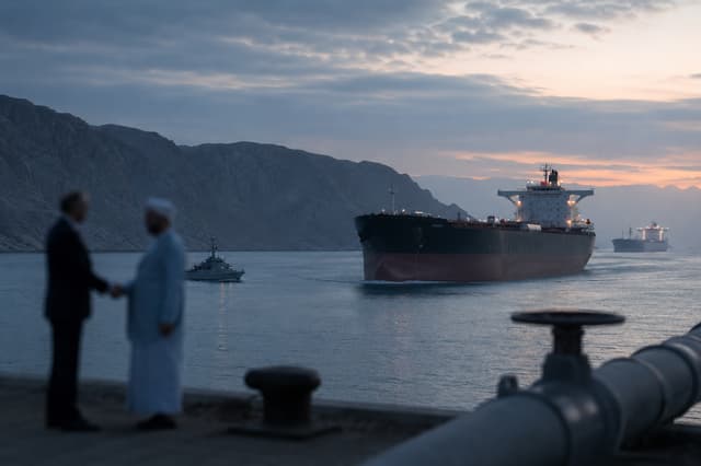 Irán y Omán alcanzan acuerdo sobre ruta marítima en el Estrecho de Ormuz y el petróleo se estabiliza