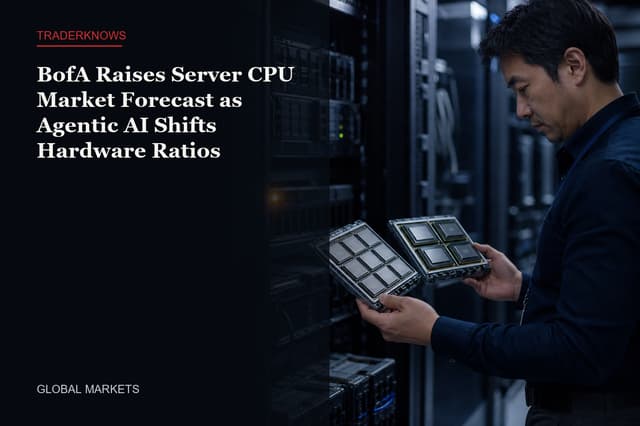 BofA Raises Server CPU Market Forecast as Agentic AI Shifts Hardware Ratios