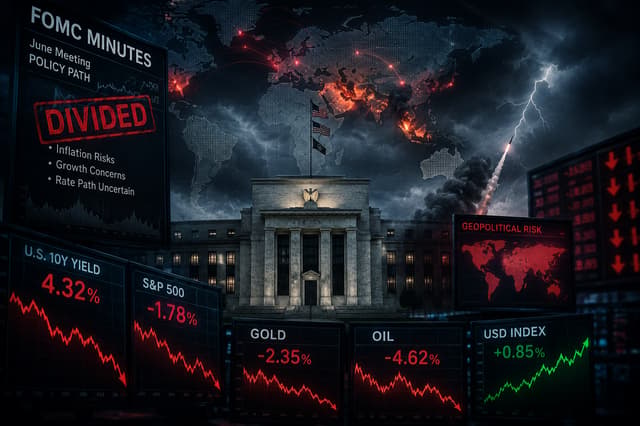 Fed Minutes Reveal Policy Division and Geopolitical Tensions Spark Global Asset Volatility