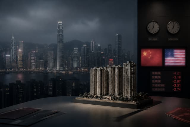 Property Drag Weighs on China and HK Stocks as Investors Await Macro Clues