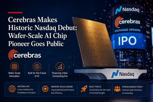 Cerebras、評価額564億ドルでナスダック上場：ウェハーレベルAIチップが歴史的IPOを迎える