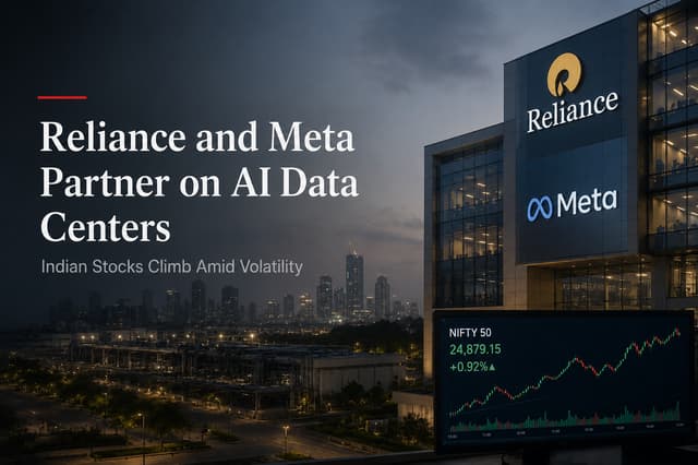Reliance จับมือ Meta พัฒนาศูนย์ข้อมูล AI หนุนตลาดหุ้นอินเดียฟื้นตัว