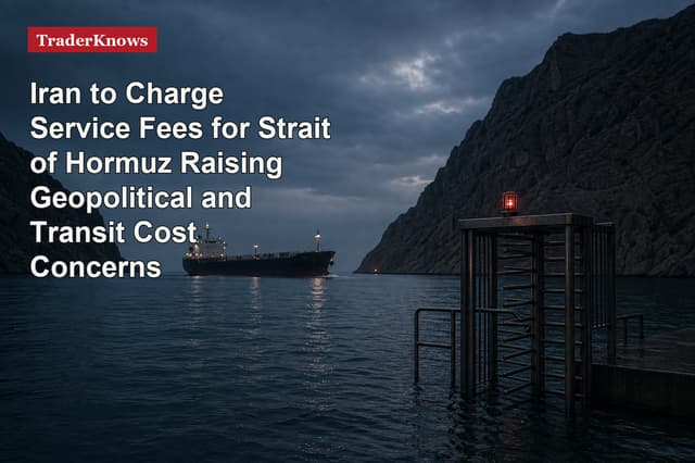 Iran to Charge Service Fees for Strait of Hormuz Raising Geopolitical and Transit Cost Concerns