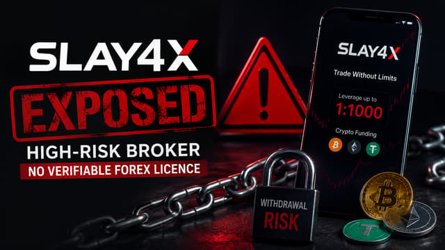 Slay4X (slay4x.com): Unlicensed operation, risk of inability to withdraw funds