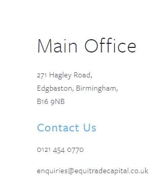 Equitrade Capital customer support