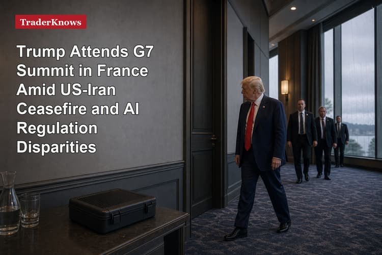 Trump Attends G7 Summit in France Amid US-Iran Ceasefire and AI Regulation Disparities