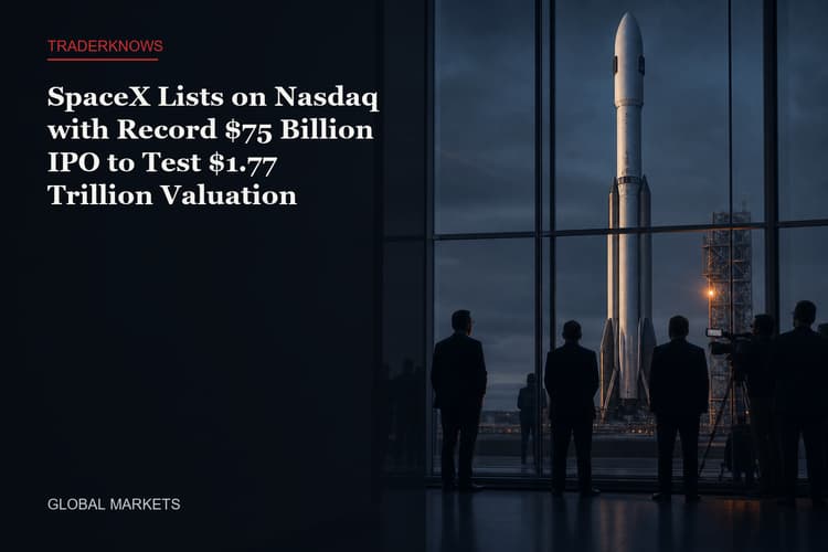 SpaceX Lists on Nasdaq with Record $75 Billion IPO to Test $1.77 Trillion Valuation