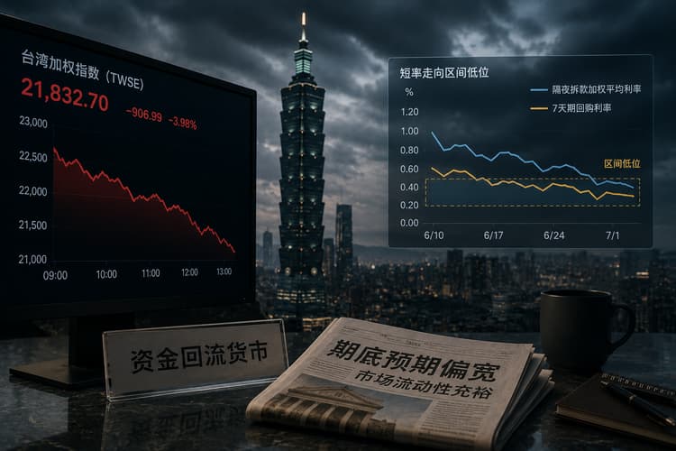 Taiwan Interbank Rates Edge DTaiwaown as Stock Market Volatility Drives Capital Back to Money Market