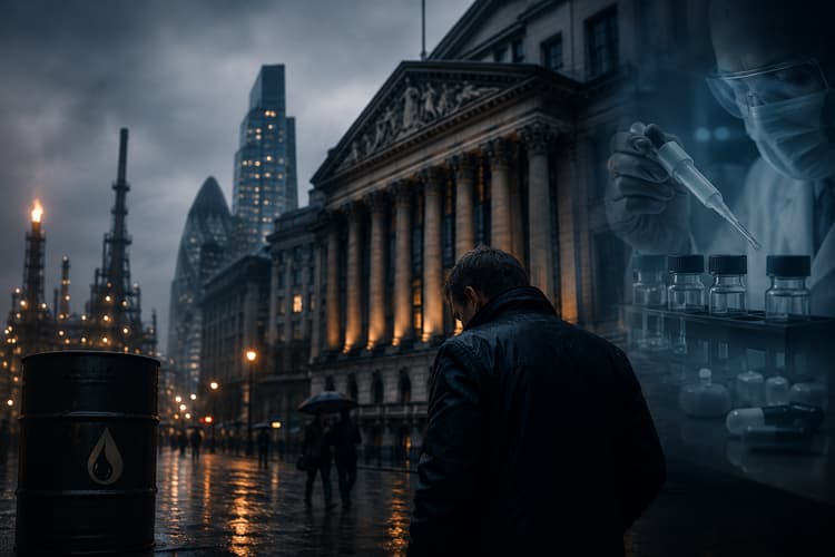 UK Stocks Flat as Oil Slump Weighs on Energy; AstraZeneca Drops
