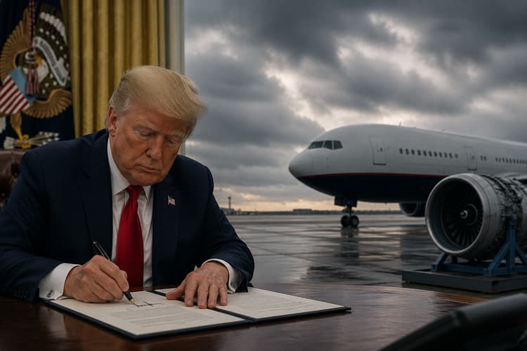 Trump Directs Section 232 Aviation Talks with 180-Day Deadline for Tariffs