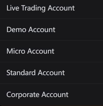Account Type Information