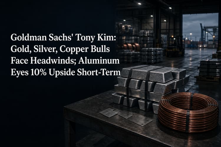 高盛Tony Kim：金银铜多头叙事承压 短期铝价具10%上涨空间