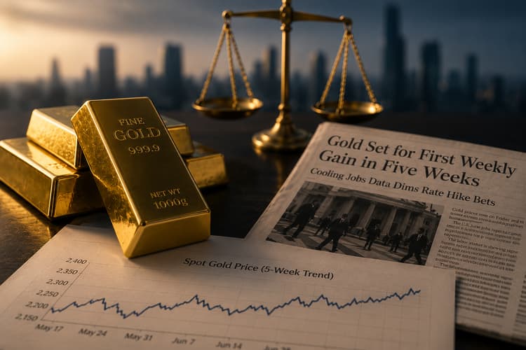 Gold Heads for First Weekly Gain in Five Weeks as Fed Hike Bets Ease