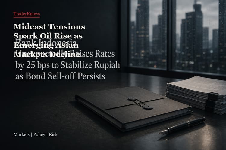 Mideast Tensions Spark Oil Rise as Emerging Asian Markets Decline