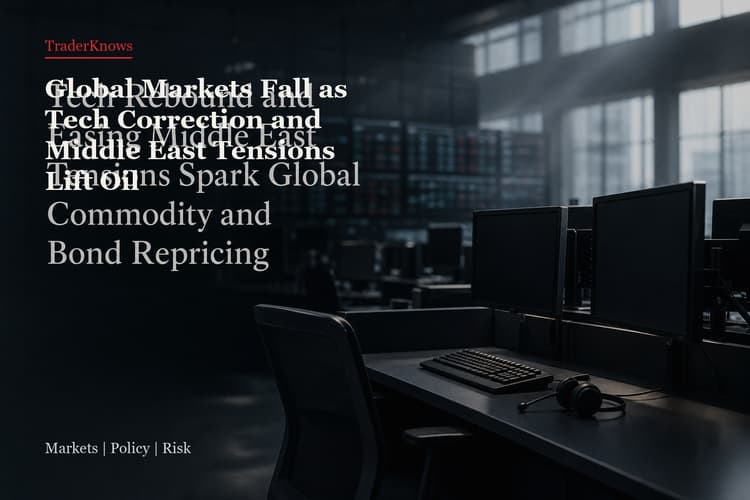 Global Markets Fall as Tech Correction and Middle East Tensions Lift Oil