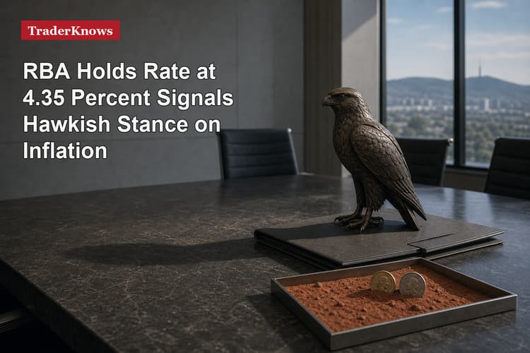 RBA Holds Rate at 4.35 Percent Signals Hawkish Stance on Inflation