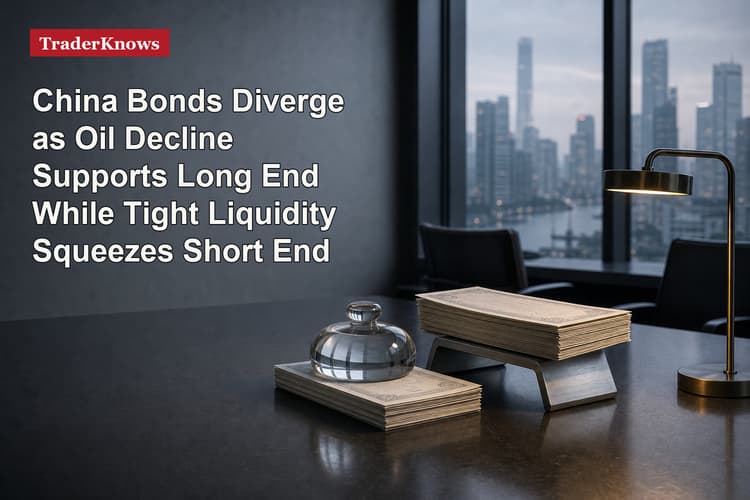 China Bonds Diverge as Oil Decline Supports Long End While Tight Liquidity Squeezes Short End