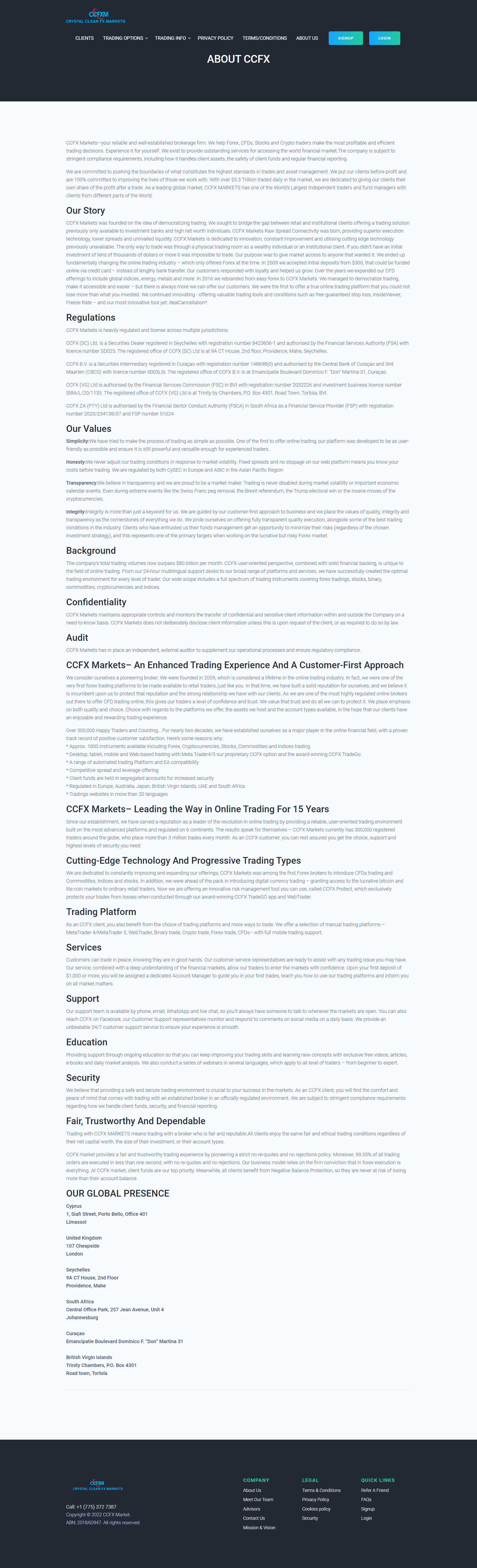 CCFX Market Official Website