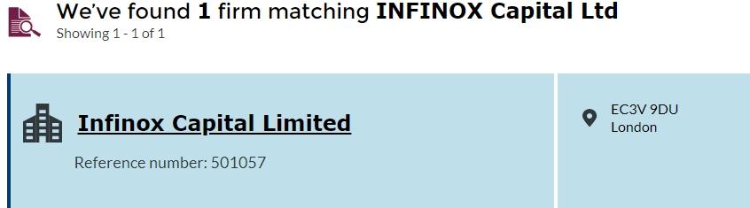 INFINOX FCA查询
