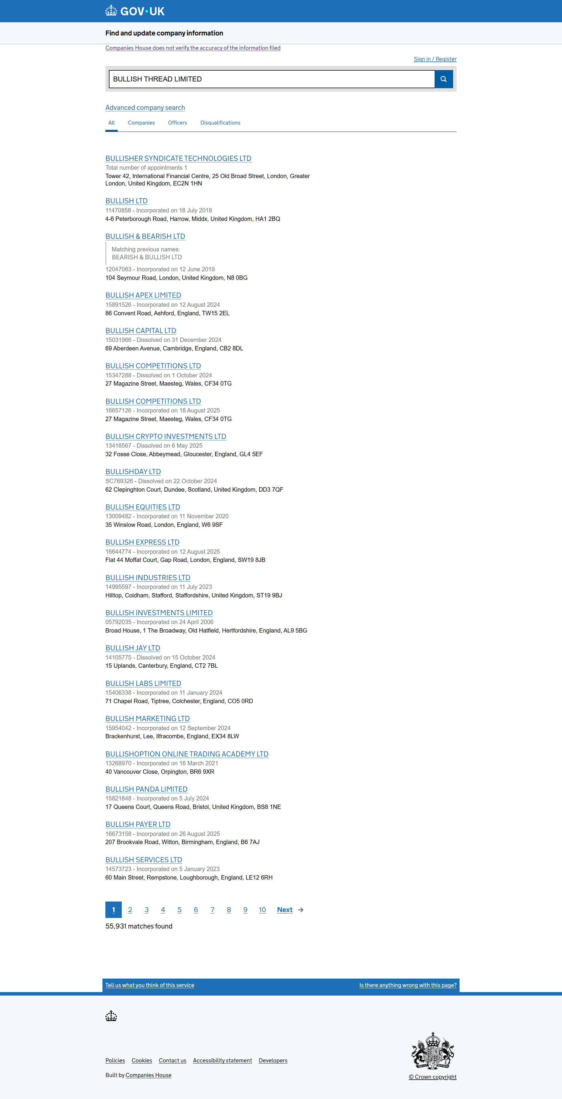 UK Companies House