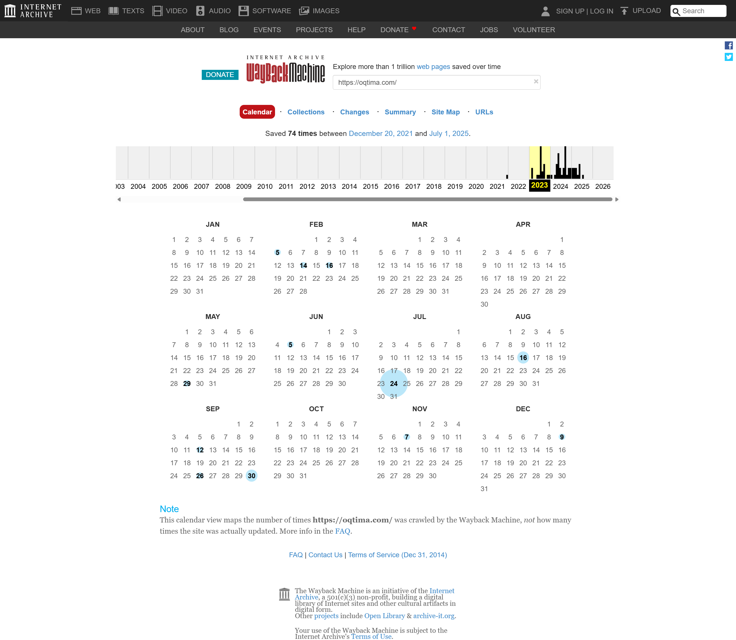 wayback machine