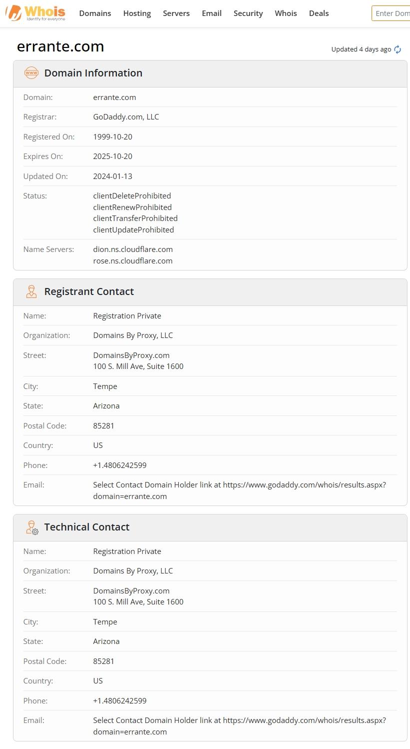 Website registration time