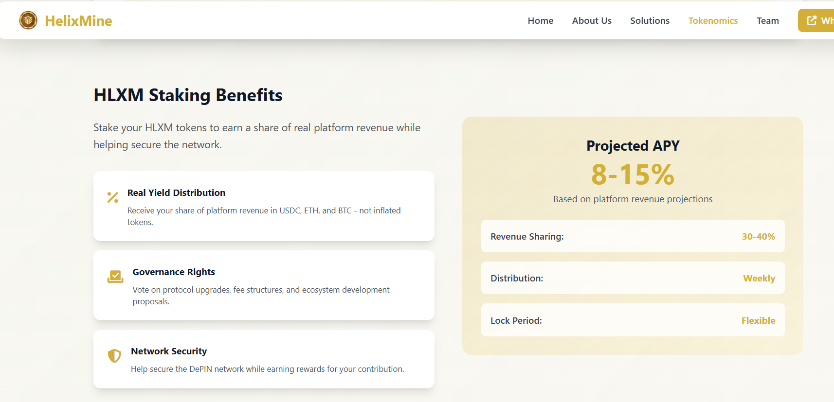 Token Yield Model